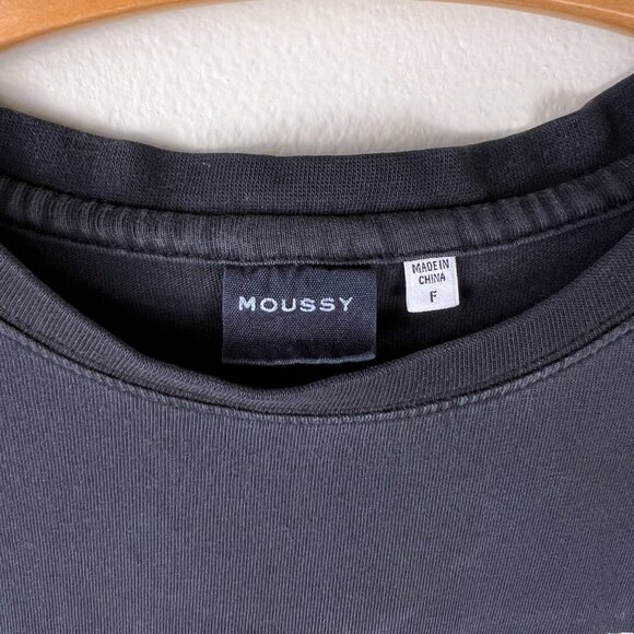 MOUSSY Tokyo Distressed Boxy Printed Tee - Picture 5 of 10
